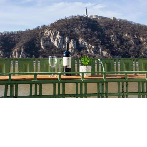 Delux apartment with Danube panorama balcony in the city center